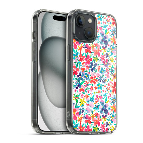 Ninola Floral Colourful Petals Spring Soft Gel Case for Apple iPhone 15 & MagSafe