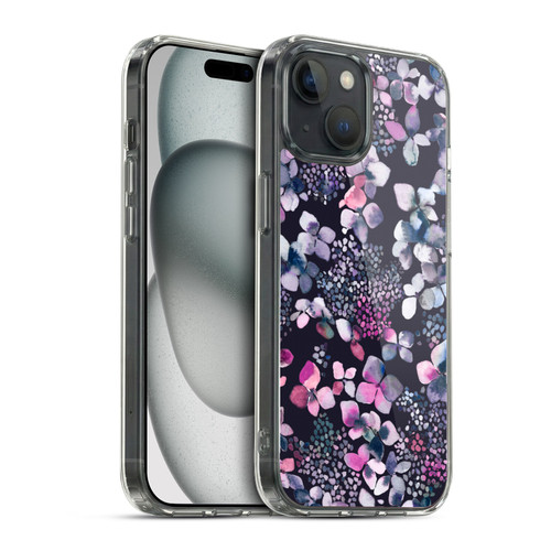 Ninola Floral Hydrangea Astronomical Soft Gel Case for Apple iPhone 15 & MagSafe
