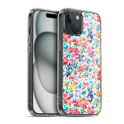 Ninola Floral Colourful Petals Spring Soft Gel Case for Apple iPhone 15 Plus & MagSafe