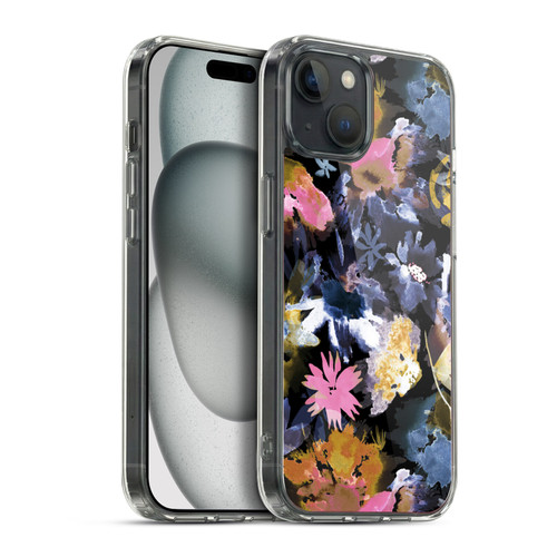 Ninola Floral Spring Memories Dark Soft Gel Case for Apple iPhone 15 Plus & MagSafe