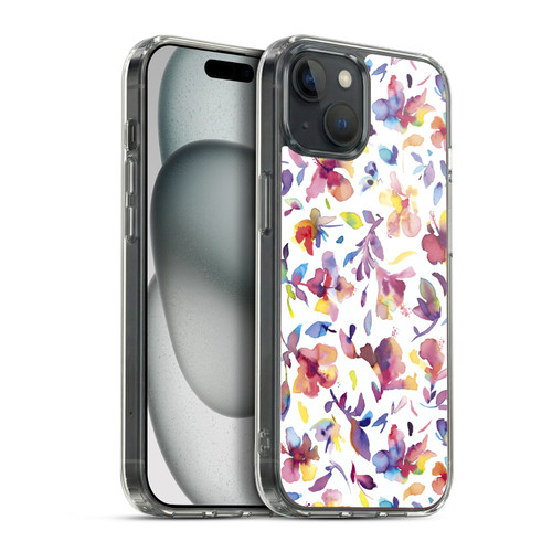 Ninola Floral Watery Hibiscus Soft Gel Case for Apple iPhone 15 Plus & MagSafe