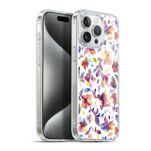 Ninola Floral Watery Hibiscus Soft Gel Case for Apple iPhone 15 Pro Max & MagSafe