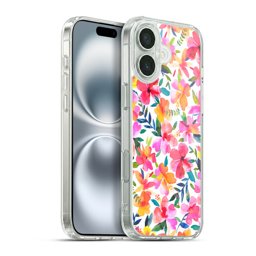 Ninola Floral Hibiscus Soft Gel Case for Apple iPhone 16 Plus & MagSafe