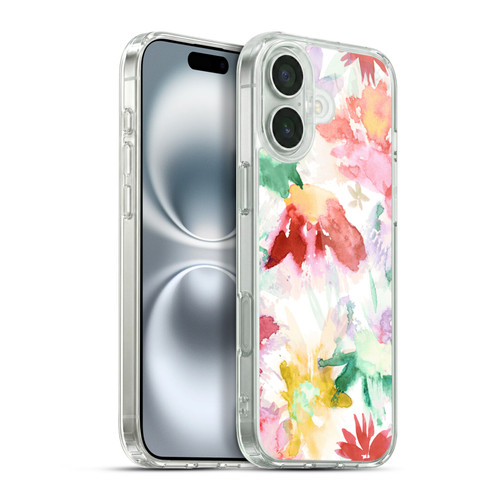 Ninola Floral Spring Memories Colour Soft Gel Case for Apple iPhone 16 Plus & MagSafe