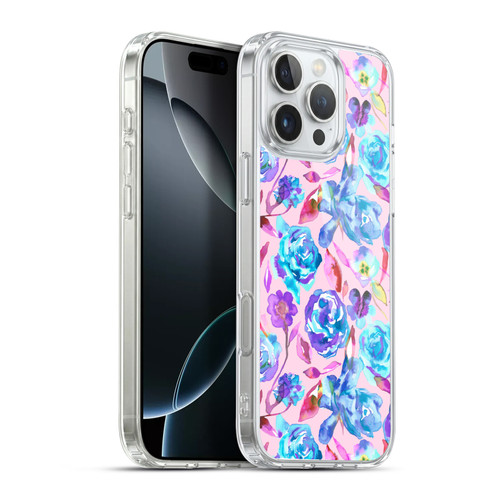 Ninola Floral Watercolour Summer Roses Soft Gel Case for Apple iPhone 16 Pro Max & MagSafe