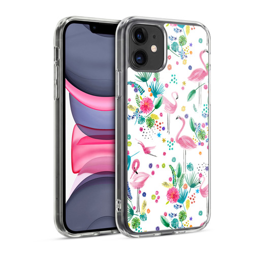 Ninola Summer Patterns Tropical Flamingo Soft Gel Case for Apple iPhone 11