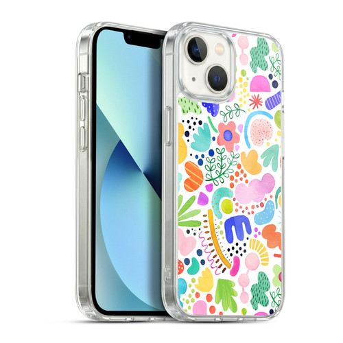 Ninola Summer Patterns Modern Bold Shapes Soft Gel Case for Apple iPhone 13
