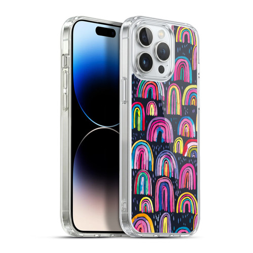 Ninola Summer Patterns Rainbows Navy Soft Gel Case for Apple iPhone 13 Pro Max & MagSafe