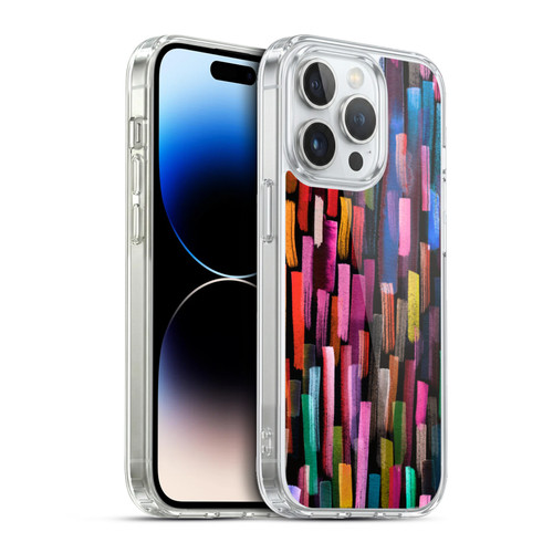 Ninola Summer Patterns Brushstrokes Black Soft Gel Case for Apple iPhone 13 Pro & MagSafe