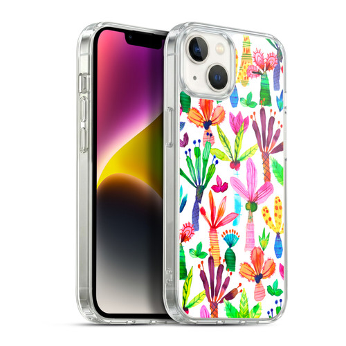 Ninola Summer Patterns Palms Garden Soft Gel Case for Apple iPhone 14 Plus & MagSafe
