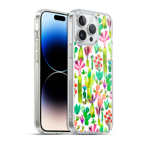 Ninola Summer Patterns Cacti Garden Soft Gel Case for Apple iPhone 14 Pro Max & MagSafe