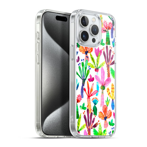 Ninola Summer Patterns Palms Garden Soft Gel Case for Apple iPhone 15 Pro Max & MagSafe