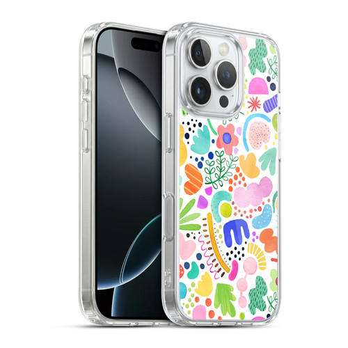 Ninola Summer Patterns Modern Bold Shapes Soft Gel Case for Apple iPhone 16 Pro & MagSafe