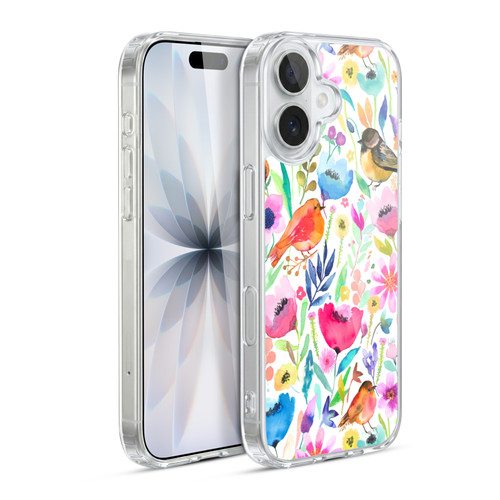 Ninola Summer Patterns Whimsical Birds Soft Gel Case for Apple iPhone 17