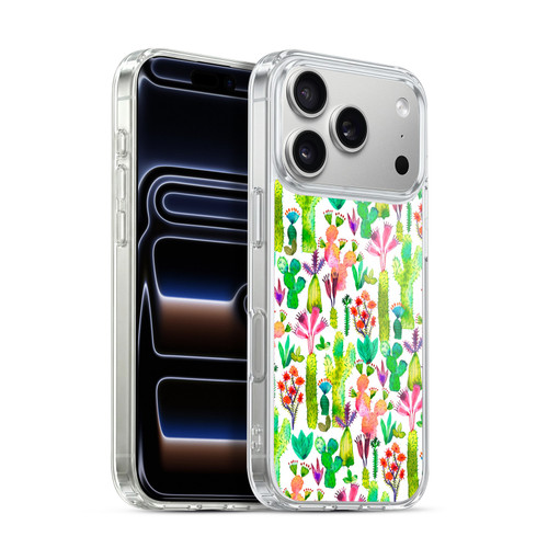 Ninola Summer Patterns Cacti Garden Soft Gel Case for Apple iPhone 17 Pro