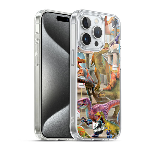 P.D. Moreno Dinosaur Scene Museum Soft Gel Case for Apple iPhone 15 Pro & MagSafe