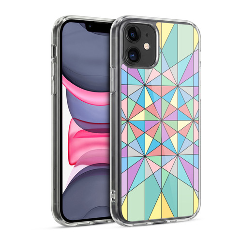 PLdesign Geometric Colourful Pastel Soft Gel Case for Apple iPhone 11