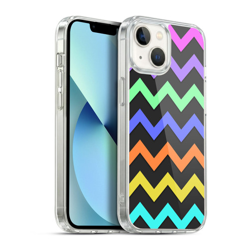 PLdesign Geometric Zigzag Soft Gel Case for Apple iPhone 13