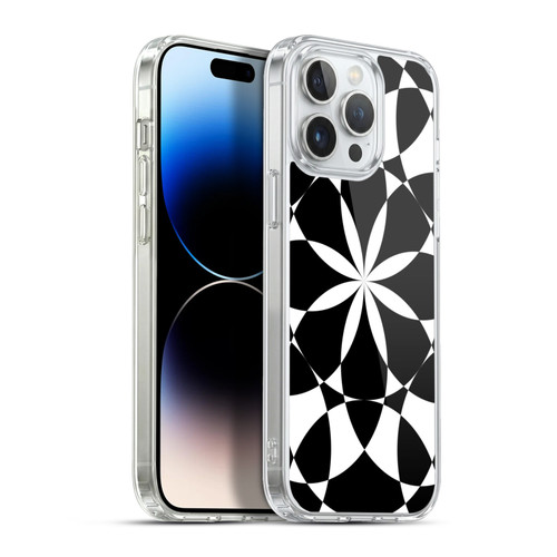 PLdesign Geometric Black And White Soft Gel Case for Apple iPhone 13 Pro Max & MagSafe