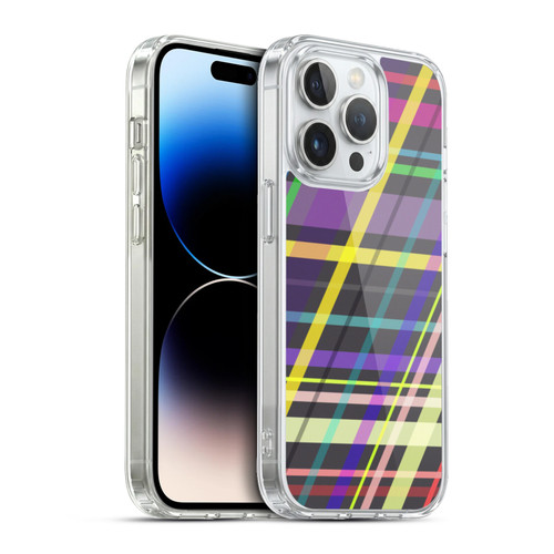 PLdesign Geometric Crossing Lines Soft Gel Case for Apple iPhone 13 Pro & MagSafe
