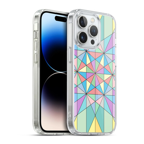 PLdesign Geometric Colourful Pastel Soft Gel Case for Apple iPhone 13 Pro & MagSafe