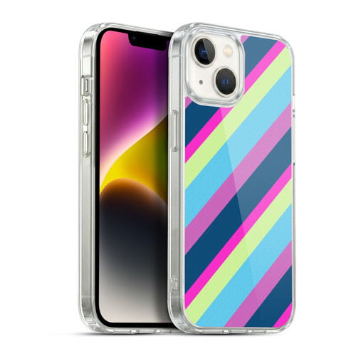 PLdesign Geometric Lines Soft Gel Case for Apple iPhone 14