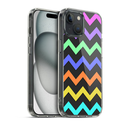 PLdesign Geometric Zigzag Soft Gel Case for Apple iPhone 15 & MagSafe