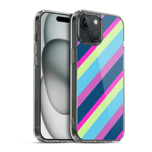 PLdesign Geometric Lines Soft Gel Case for Apple iPhone 15 & MagSafe