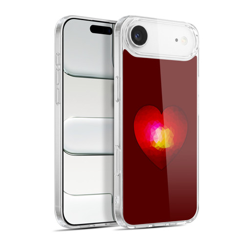 PLdesign Geometric Burning Heart Soft Gel Case for Apple iPhone 17 Air