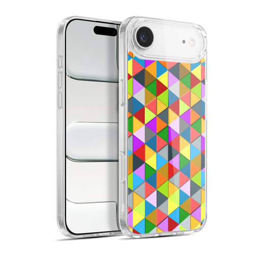 PLdesign Geometric Colourful Triangle Soft Gel Case for Apple iPhone 17 Air