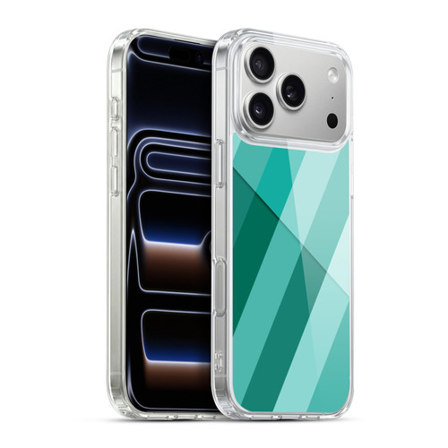 PLdesign Geometric Cyan Modern Soft Gel Case for Apple iPhone 17 Pro Max