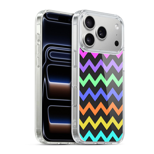 PLdesign Geometric Zigzag Soft Gel Case for Apple iPhone 17 Pro
