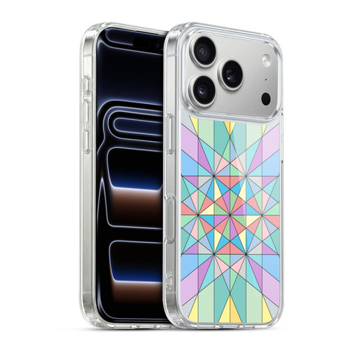 PLdesign Geometric Colourful Pastel Soft Gel Case for Apple iPhone 17 Pro