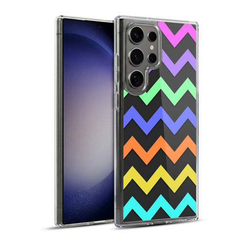 PLdesign Geometric Zigzag Soft Gel Case for Samsung Galaxy S23 Ultra 5G & MagSafe