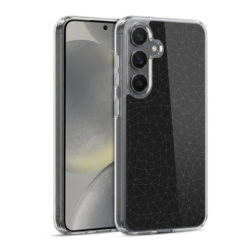 PLdesign Geometric Elegant White And Grey Soft Gel Case for Samsung Galaxy S24 5G & MagSafe