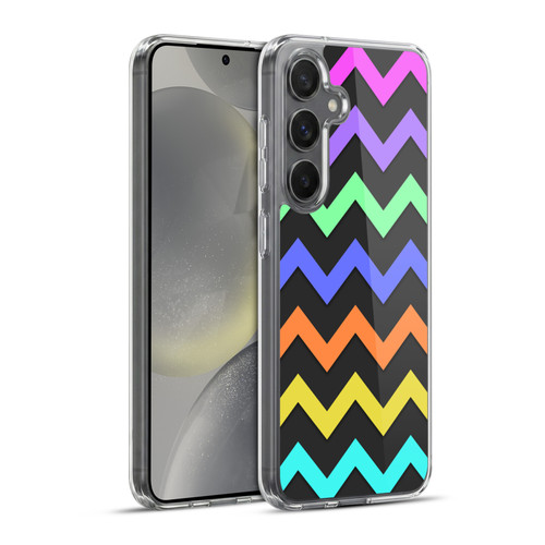 PLdesign Geometric Zigzag Soft Gel Case for Samsung Galaxy S24+ 5G & MagSafe