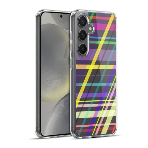 PLdesign Geometric Crossing Lines Soft Gel Case for Samsung Galaxy S24+ 5G & MagSafe