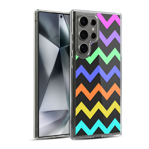 PLdesign Geometric Zigzag Soft Gel Case for Samsung Galaxy S24 Ultra 5G & MagSafe