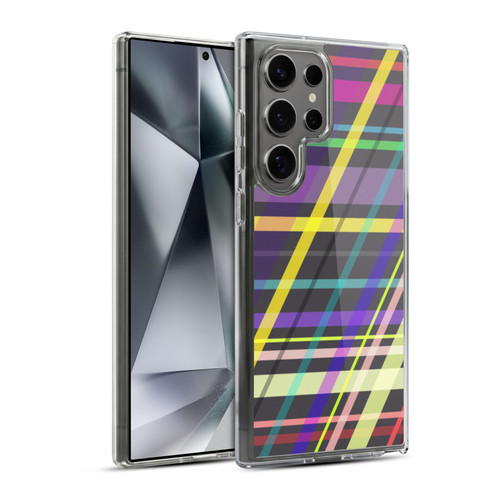 PLdesign Geometric Crossing Lines Soft Gel Case for Samsung Galaxy S24 Ultra 5G & MagSafe