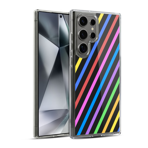 PLdesign Geometric Stripes Soft Gel Case for Samsung Galaxy S24 Ultra 5G & MagSafe