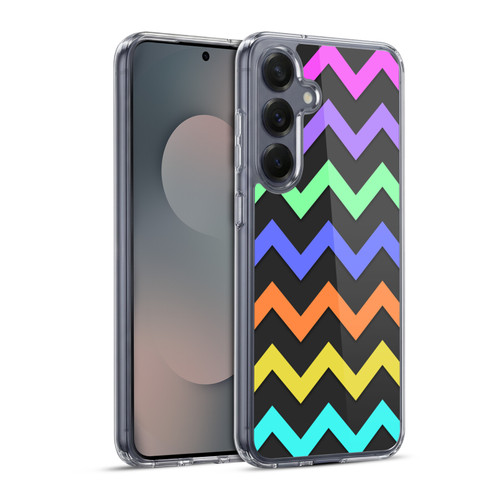 PLdesign Geometric Zigzag Soft Gel Case for Samsung Galaxy S25+ & MagSafe