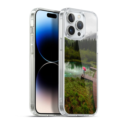 Patrik Lovrin Wanderlust Red Umbrella Green Lake Soft Gel Case for Apple iPhone 13 Pro Max & MagSafe