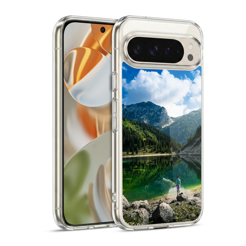 Patrik Lovrin Wanderlust Person At Mountain Lake Soft Gel Case for Google Pixel 9 / Pixel 9 Pro