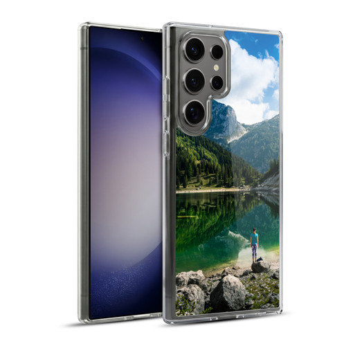 Patrik Lovrin Wanderlust Person At Mountain Lake Soft Gel Case for Samsung Galaxy S23 Ultra 5G & MagSafe