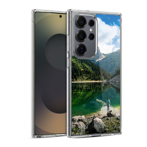 Patrik Lovrin Wanderlust Person At Mountain Lake Soft Gel Case for Samsung Galaxy S25 Ultra & MagSafe