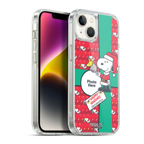 Custom Customised Personalised Peanuts Christmas Gift Soft Gel Case for Apple iPhone 14 Plus & MagSafe