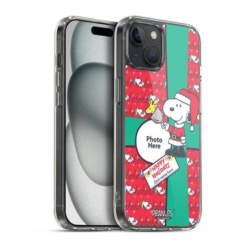 Custom Customised Personalised Peanuts Christmas Gift Soft Gel Case for Apple iPhone 15 Plus & MagSafe