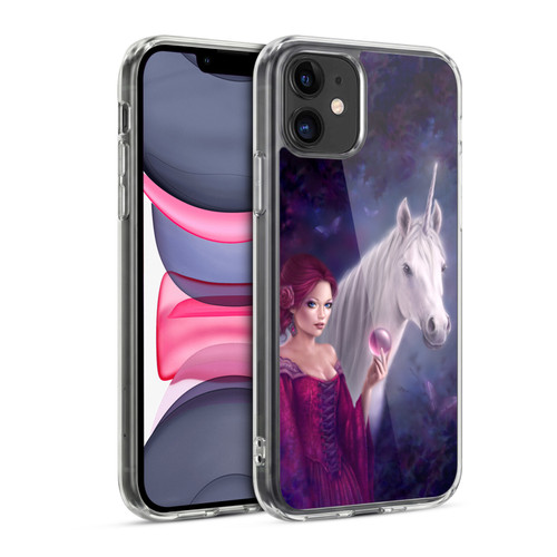Rachel Anderson Art Unicorn And Princess Soft Gel Case for Apple iPhone 11