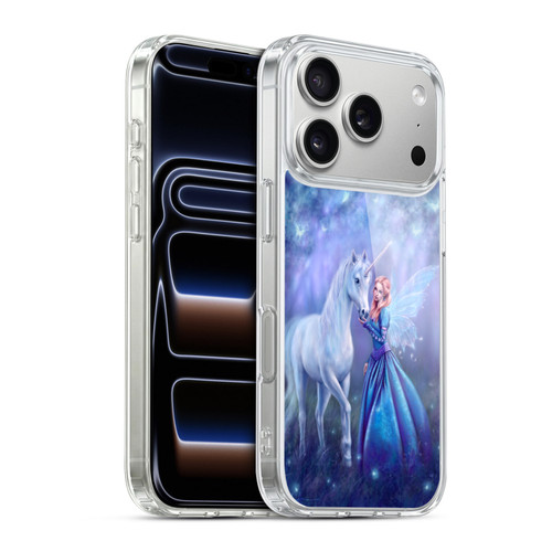Rachel Anderson Art Purple Unicorn And Forest Fairy Soft Gel Case for Apple iPhone 17 Pro