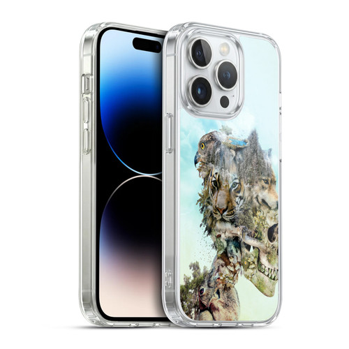 Riza Peker Skulls 5 Nature 2 Soft Gel Case for Apple iPhone 14 Pro & MagSafe